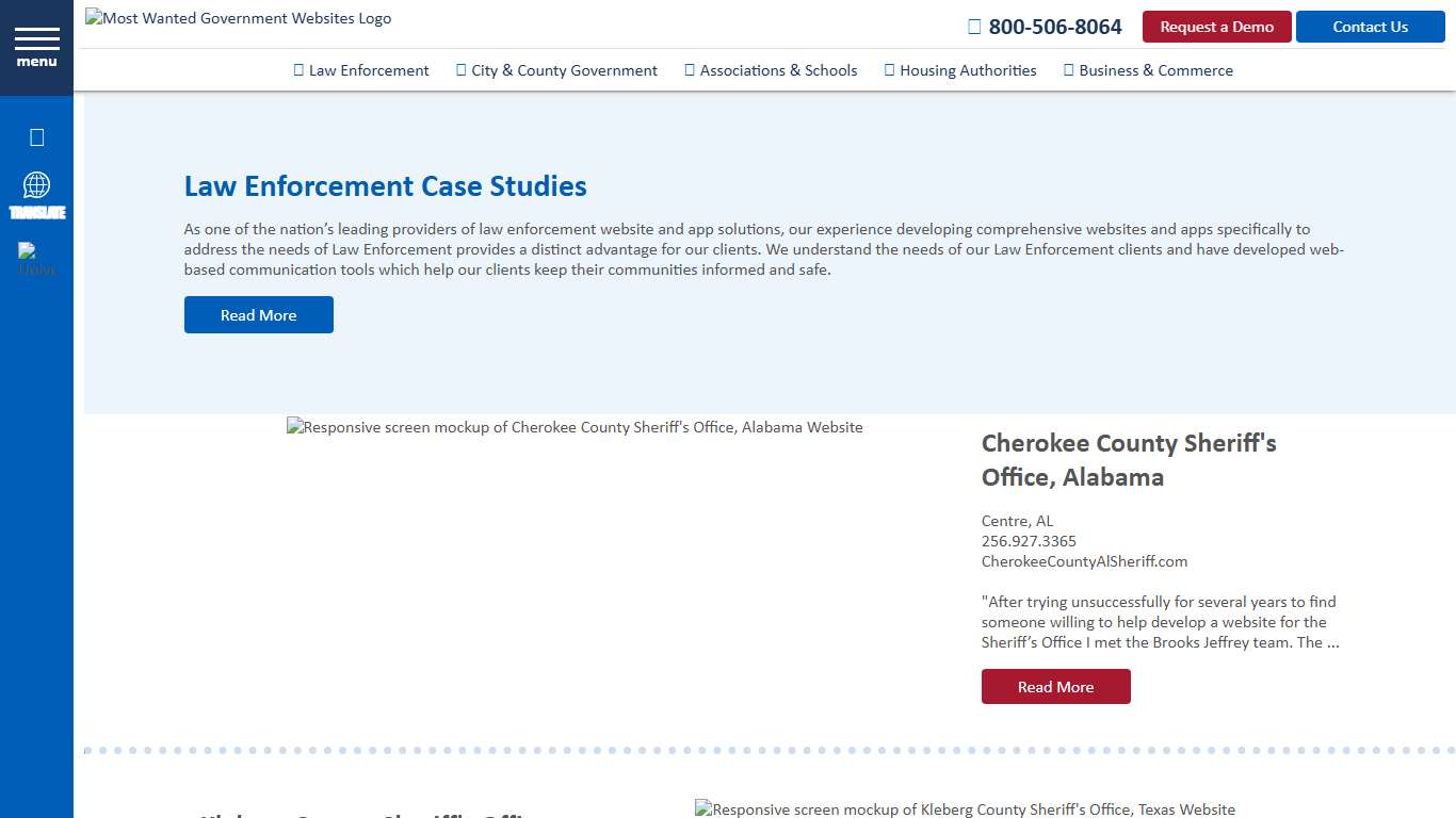 Law Enforcement - Website Design & Apps for Police, Sheriffs, City & County Government, Housing Authorities and Schools Most Wanted Government Websites Mountain Home, AR